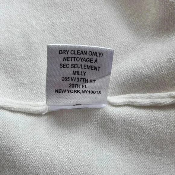 MILLY Cream Crochet Sleeveless Top Size Petite - Picture 8 of 9